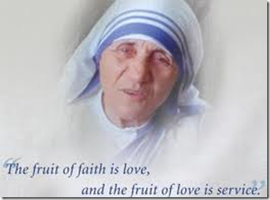 Mor Teresa var dyktig til å se for seg det hun ønsket for de med vanskelige situasjoner i stede for å syns synd på dem